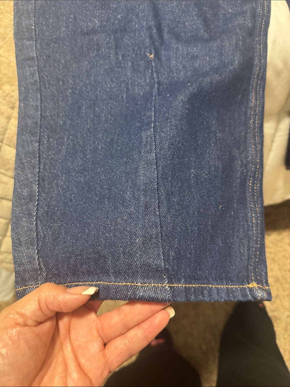 Universal Thread Wide-Leg Dark Blue Denim barrel Jeans - Picture 2 of 6